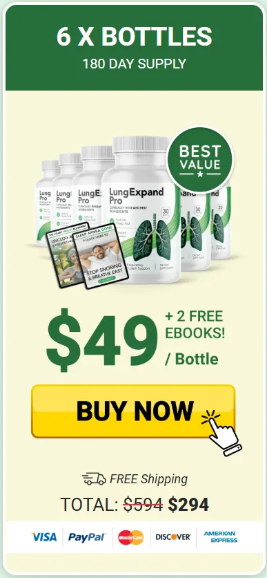 LungExpand Pro 6 bottles